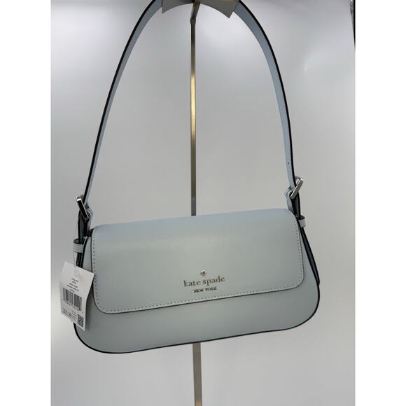 Kate Spade Leila Small Shoulder Bag in Powder Blue - Picture 1 of 6